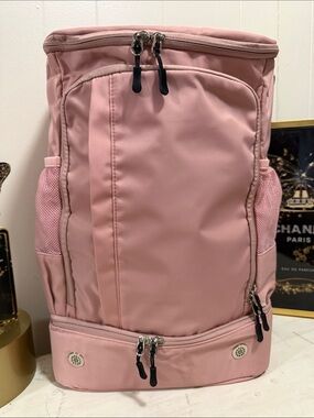 Blush Pink Multi-Pocket Backpack